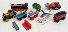 Thomas  Friends Wooden Railway Train Lot  Engine Caboose Helicopter Handcar