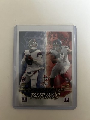 Topps 2025 Composite Football Paramount Pairings PP-2 Dart Skattebo Giants RC