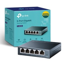 TP-Link TL-SG105 5-Port Gigabit Ethernet Unmanaged Metal Desktop Network Switch