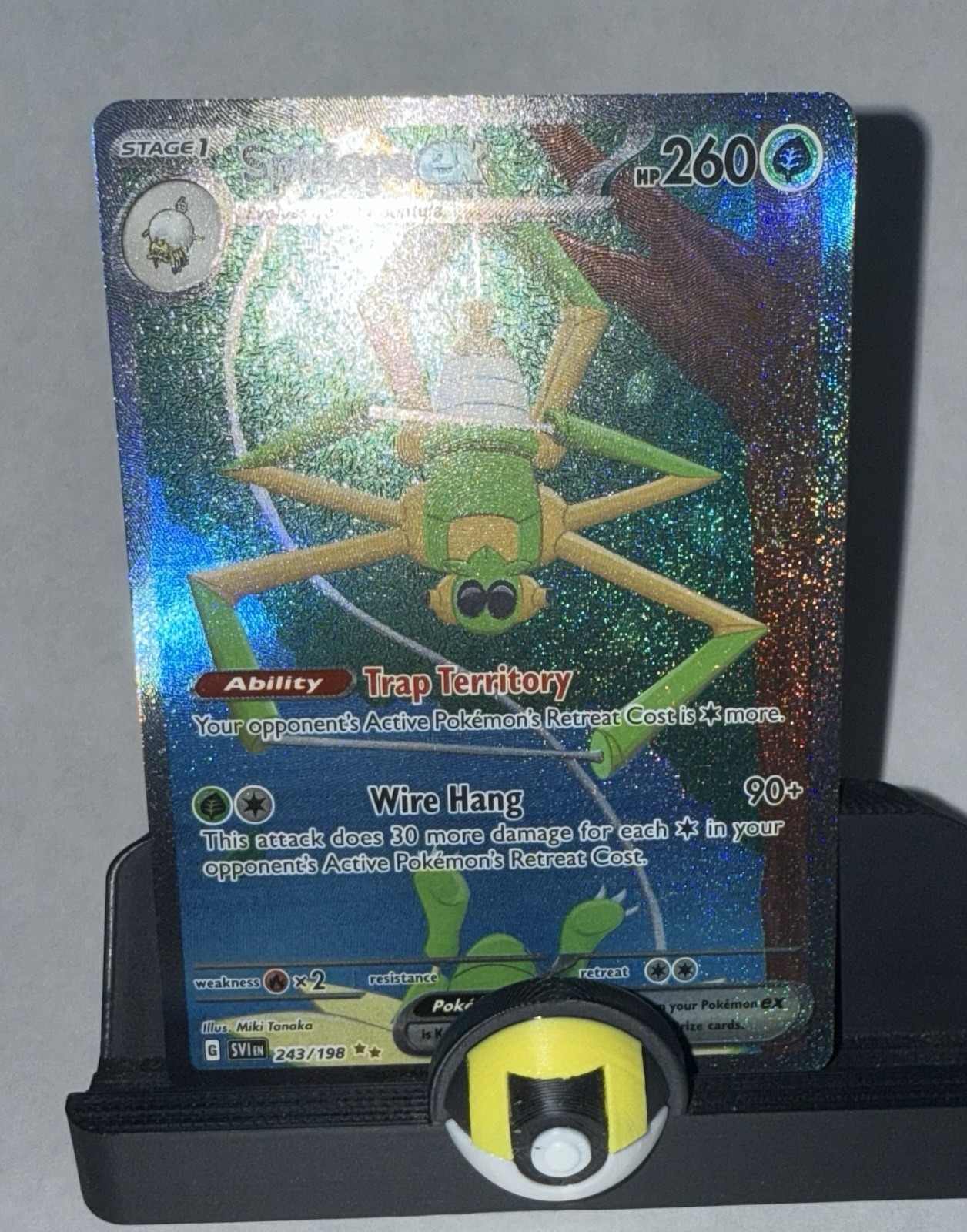 NM - Pokemon TCG - Spidops ex 243/198 SV01: Scarlet & Violet Base Set Holo