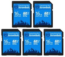 16GB SD Card 5 Pack Speed Class 10 UHS-1 U1 C10 16G SDHC Memory Cards for D...