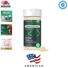 Dental Care Powder for Dogs Cats Helps Reduce Plaque Tartar Buildup, Cl...