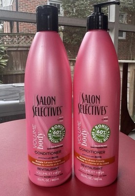 Two New Salon Selectives Conditioner Revitalisant Biotin Volume Body 22.5oz