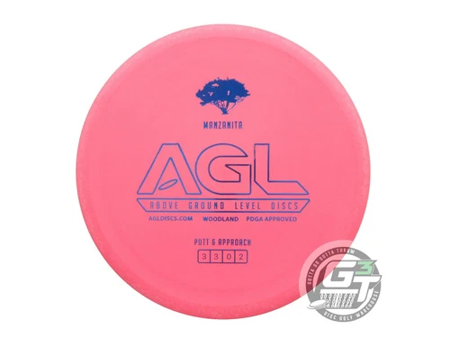 NEW Above Ground Level Woodland Manzanita 174g Pink Blue Foil Putter Golf Disc