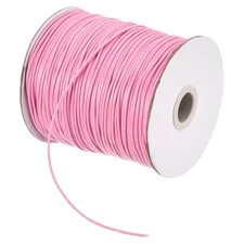 Pink 1.5mm Waxed Cord 175 Yard Wax Bead Thread String for Jewelry Making
