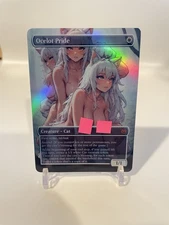 MTG - Ocelot Pride - FOIL - Fanart Borderless Style - EDH / Playtest Commander