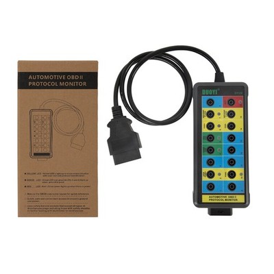 DUOYI Auto 16-Pin OBDII Protocol Detector OBD2 Breakout Box Tool W/35inch Cable