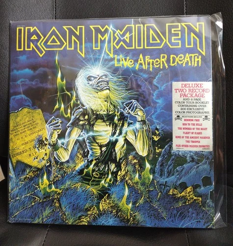 Iron Maiden, Live After Death 2 LP Vinyl With Poster, 1985, ORIGINAL PRESSING!