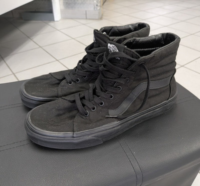 VANS Sk8-Hi Men's Black High Top Lace-Up Sneakers Skateboarding Casual