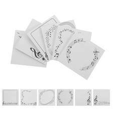 12Pcs Musical Note Notepads White Paper Self Stick Note Pads for Teachers