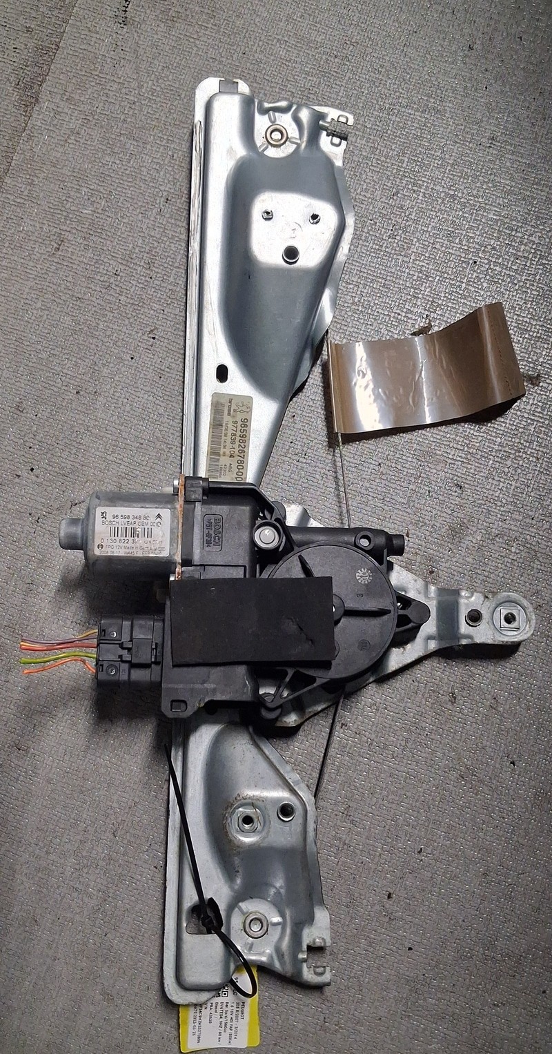 9223C9 Alzacristallo elettr. porta post. SX PEUGEOT 308 1.6 8V HDi FAP (82Kw)