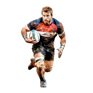 Rugby Sport Self Adhesive Vinyl Sticker