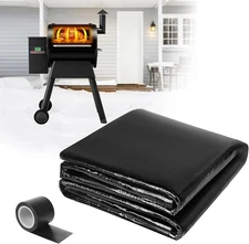 Grill Insulation Blanket 39"X39", Cuttable Smoker Thermal Blanket Compatible wit