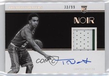 2019-20 Panini Noir Rookie Black and White 33/99 Tremont Waters Patch Auto 0bt4