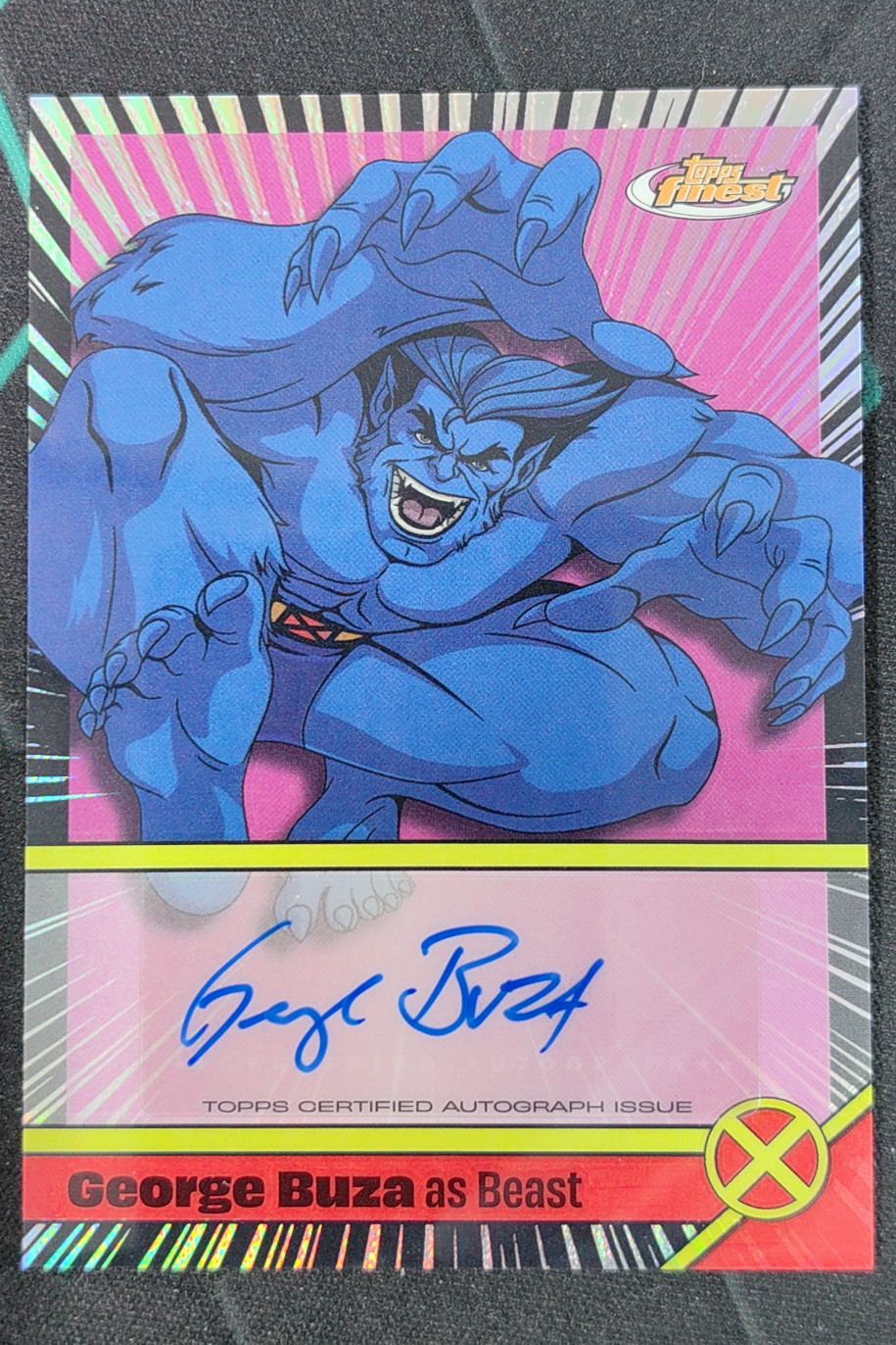 2025 Topps Finest Marvel X-Men '97 Beast George Buza as Beast Auto #CA-GB