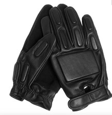 Army Leather Style Military Action Gloves Tactical Protection Combat Black