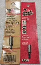 2pc VERMONT AMERICAN 3/16"&5/32"CLUTCH "EXTRA HARD  BIT SET USA 🇺🇸