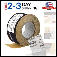 80 Grit PSA Gold Longboard Sandpaper, 2-3/4" Wide Continuous 12 Yard Roll - S...