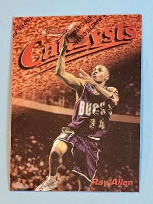 Ray Allen 1997-98 Topps Finest Bronze Catalysts #18 C30 With Coating