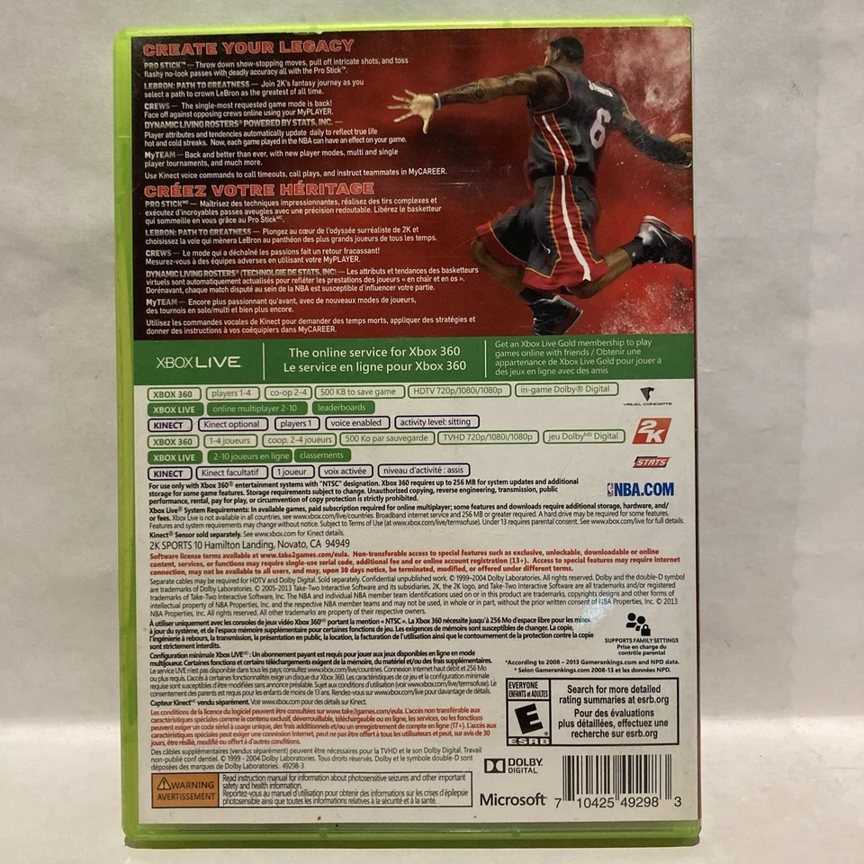 NBA 2K14 Basketball (Microsoft Xbox360, 2013) Tested CIB - Image 2 of 4