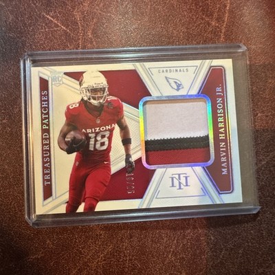 Marvin Harrison Jr. 2024 National Treasures Treasured Patches RC Cardinals /25