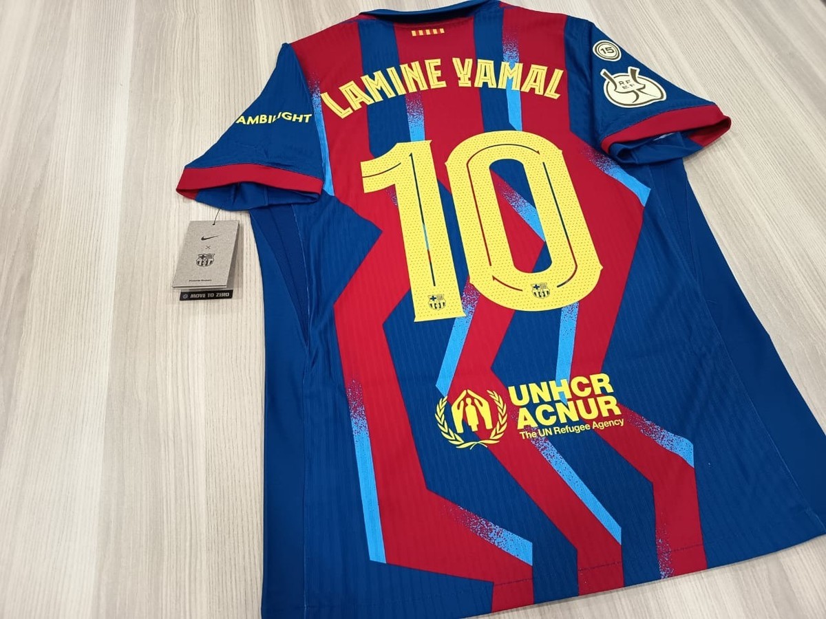 FC to shirt 10 No. iconic the hand will Barcelona – made Decision Mサイズ ヤマル10番シャツ YAMAL LAMINE Barcelona ウェア