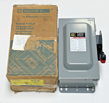 Square D HU362AWKEI 60A 600V Heavy Duty Safety Switch Non-Fusible 3P