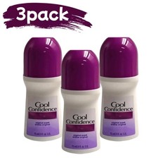 Avon Cool Confidence Original Roll-On Antiperspirant Deodorant, 2.6oz, Pack of 3