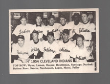 1975 TCMA Baseball 1954 Cleveland Indians pitchers Bob Feller Early Wynn Lemon