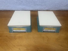 Lot Of 2 KODAK Compartment File 35mm Slide Boxes Turquoise Metal