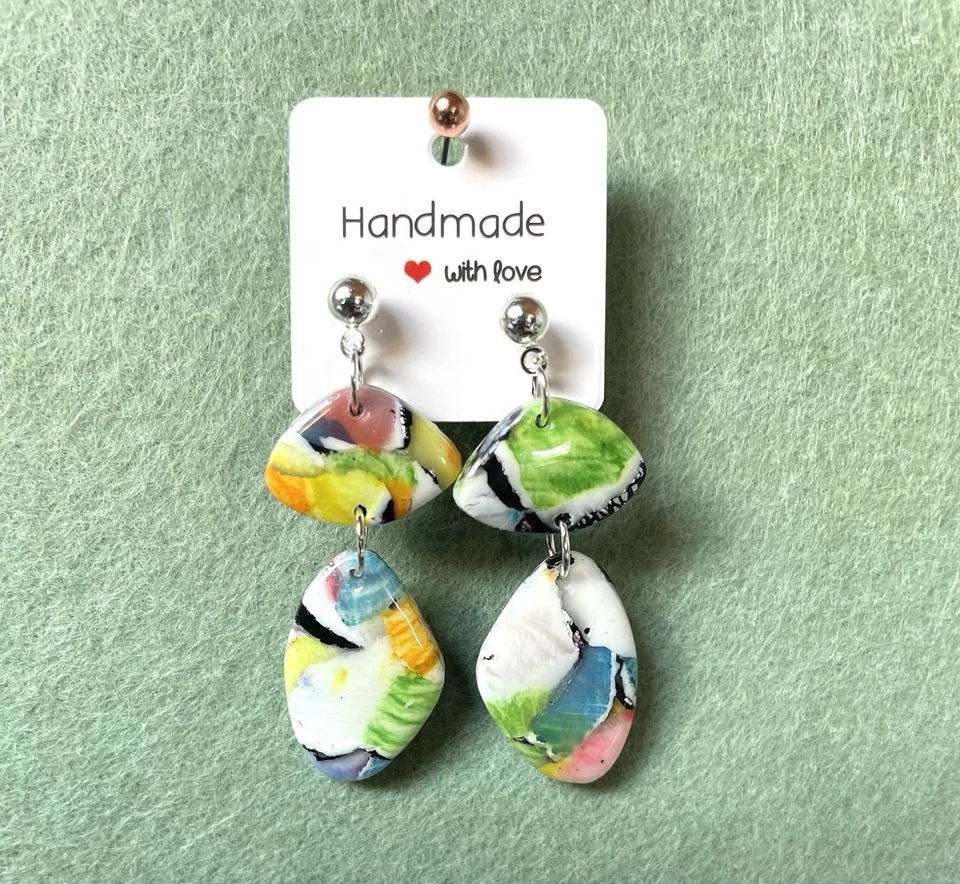 Ohrringe Polymer Clay Handmade