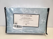 Southshore Fine Linens Sweetbrier Reversible  Duvet Cover Set King/Cal-king Blue