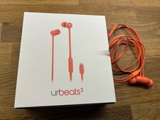 Beats 3 by Dr Dre Lightening Connector Coral Wired Earphones Boxed