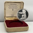 1988 American Chief Indian 1 Troy Oz .999 Silver Art Round w/ Box CMI