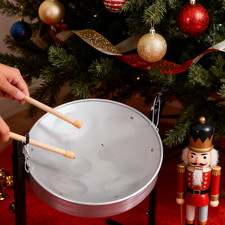 Trinidad Drum Sliver Steel Drum Set for Kids Beginners Music Lover Instruments