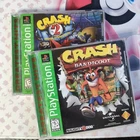 Crash Bandicoot + Crash Bandicoot 2 Cortex Strikes Back (PlayStation 1 PS1 PSX)