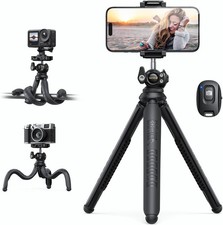 Tripod for iPhone - Ultra-Stable Aluminium Phone Tripod with Wireless Remote,