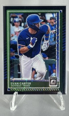 Ultra Rare! 2025 Panini Donruss Optic Evan Carter #77 Black Velocity Prizm #d/39