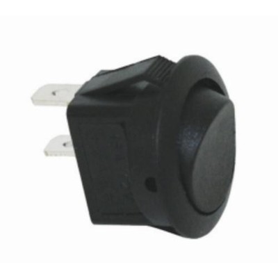The Best Connection 2700J Black Non-illum Round Rocker 16a 12v S.p.s.t. 1 Pc