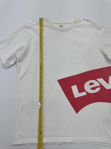 T-shirt ragazzo Levi's bianca logo bambino taglia S/P/CH girocollo normale - Foto 5 di 9