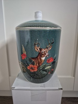 NEU Pip Studio Winter Wonderland Green Storage Dose Mit Deckel Bonboniere Vase 
