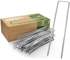 GardenGloss Erdanker 2.8mm Rostfrei Verzinkt 150mm Stahl Bodenanker Heringe