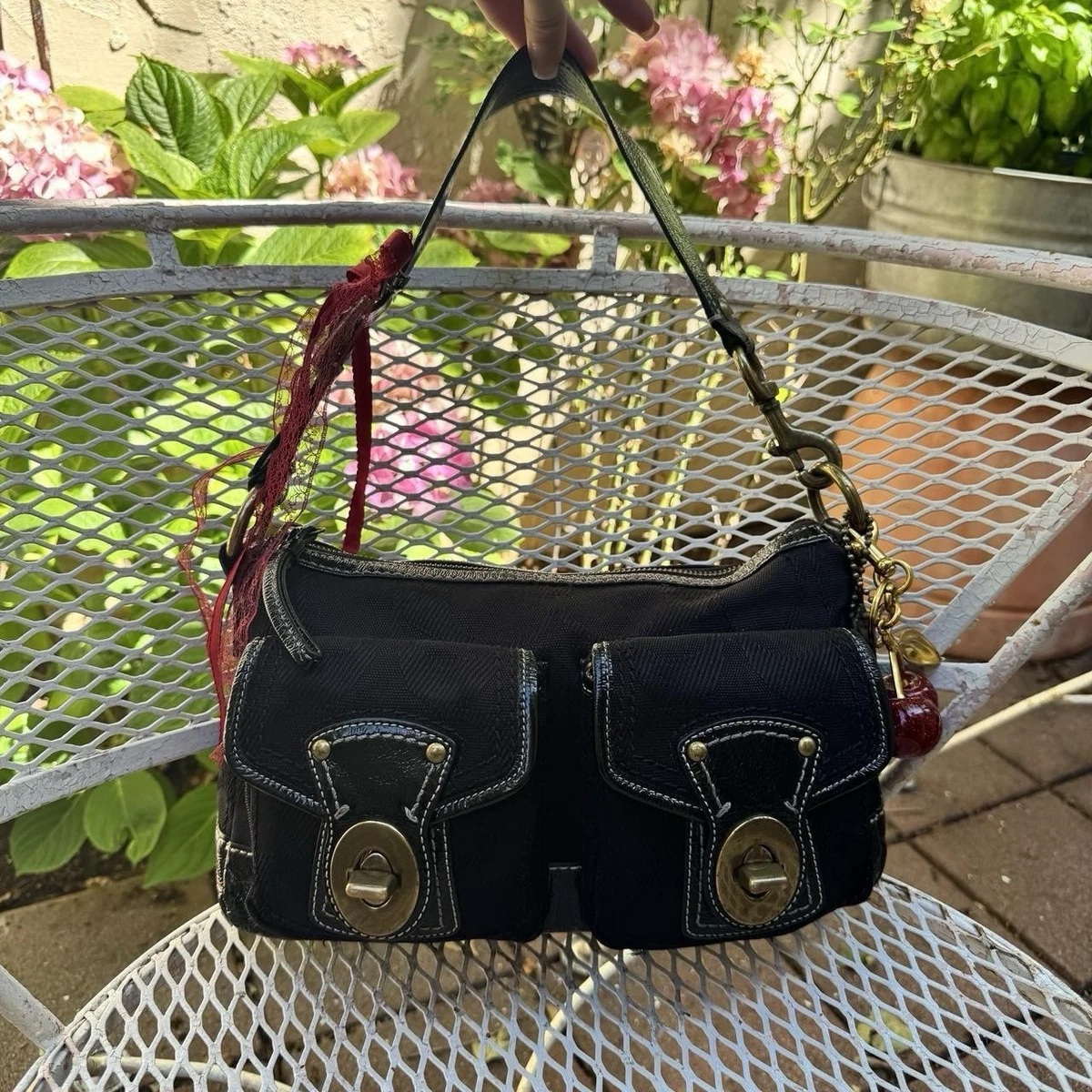 Coach Legacy Shoulder Bags Turn Lock Handbags for Women for sale