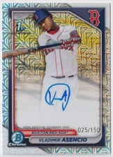 2024 Bowman Chrome #CPA-VA Vladimir Asencio Auto Mojo Refractors #/150 Red Sox