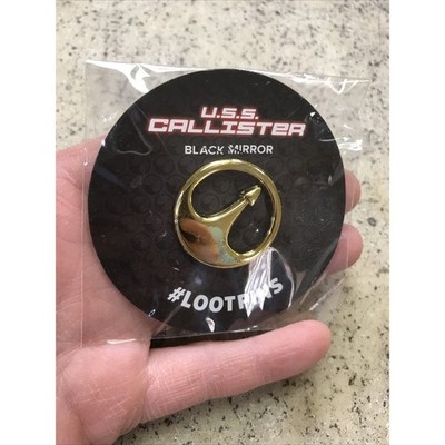 New Black Mirror Pin Lootpins U.S.S. Callister Netflix TV Show Lootcrate 2019