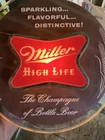 Vintage Miller High Life Beer Lighted Sign Milwaukee WI Brewery Old Advertising
