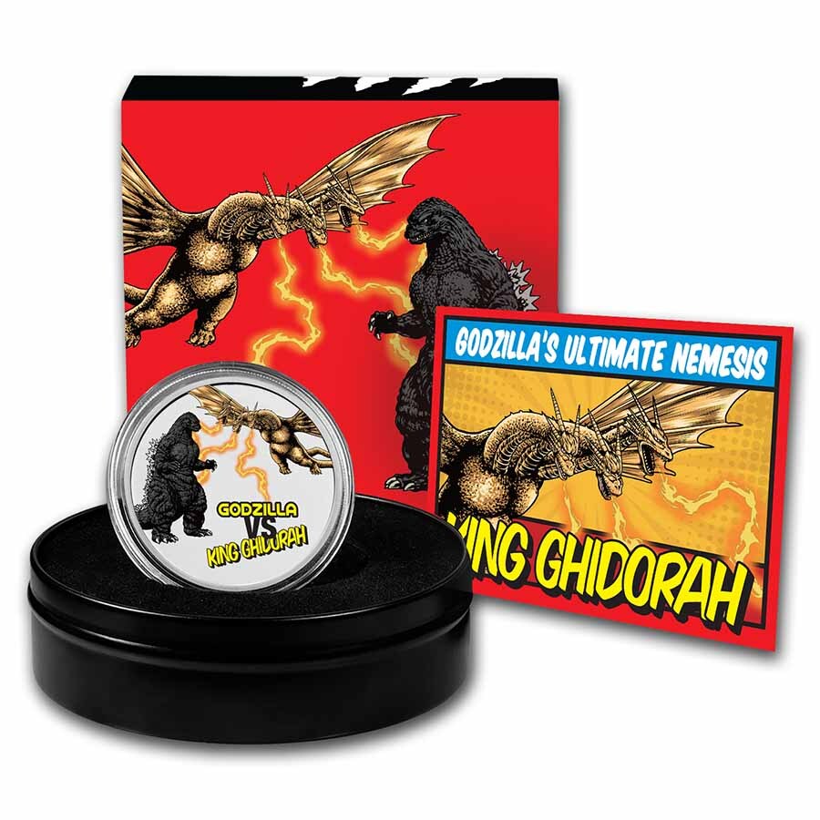 キノエ 2023 Niue Colorized 2 oz Silver King Ghidorah Coin | eBay