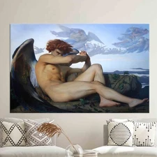 Fallen Angel, Alexandre Cabanel, Classic Fine Art, Original Print, Large Art