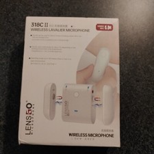 LENSGO 318C II 2.4GHz Dual Clip on Wireless Lavalier Microphone