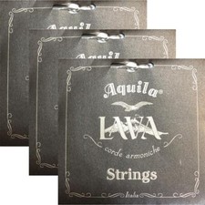 3-Pack Aquila USA 114U High G Tenor Ukulele Strings, All Lava Nylgut